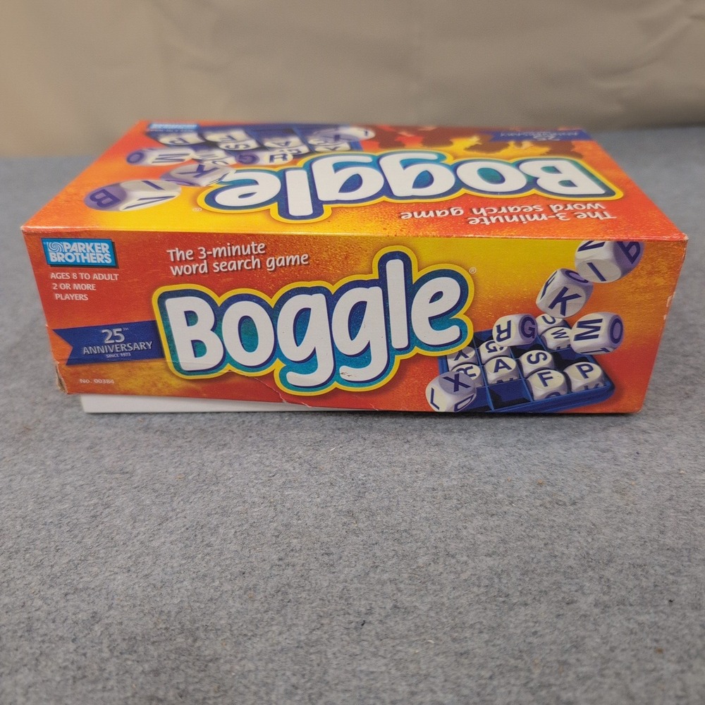 Boggle Game 25th Anniversary‎ Edition Parker Brothers Word Search 1998 00384 - Picture 5 of 6